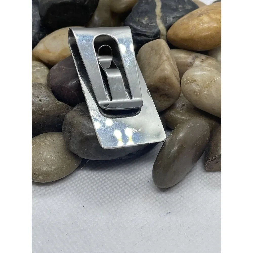 Dad Son Gift Native American Money Clip Stainless Steel Arrow Quality  Turquoise